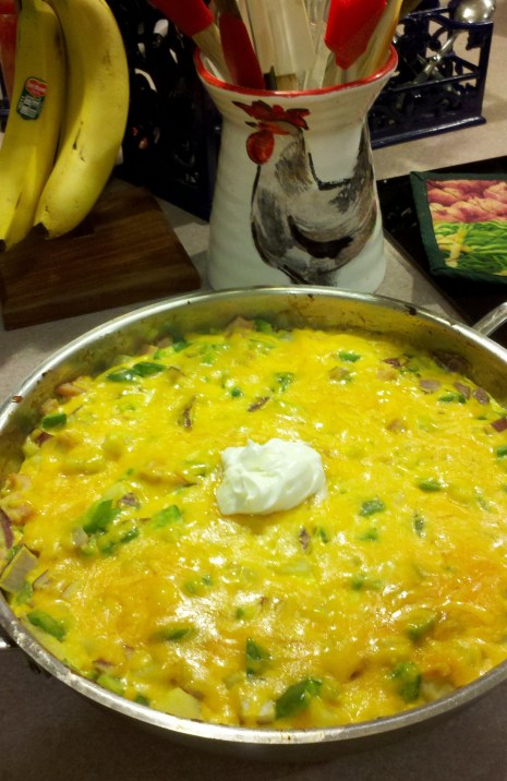 Hearty O'Brien Frittata (photo: Kat B./travelgardeneat) Hearty O'Brien Frittata made from farm-fresh eggs (photo: Kat B./travelgardeneat)