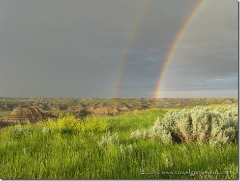 Double Rainbow over Theodore Roosevelt National Park in North Dakota