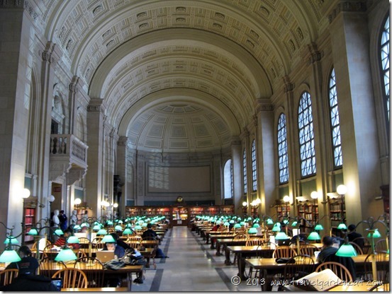 Boston Public Library's Bates Hall Boston Public Library's Bates Hall
