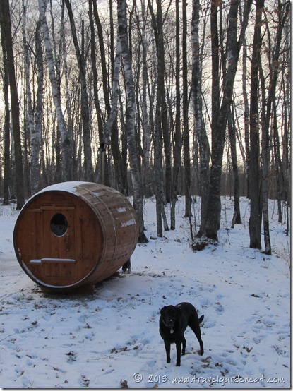 Return to the sauna in winter Return to the sauna in winter