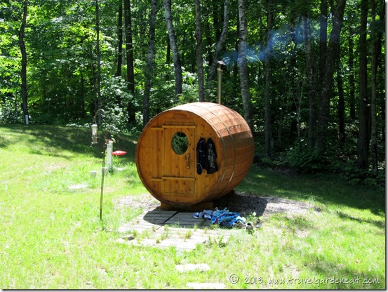 Sauna in Spring and Summer Sauna in Spring and Summer