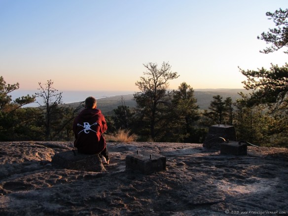 Pondering Lake Superior's beauty from Carlton Peak Pondering Lake Superior's beauty from Carlton Peak