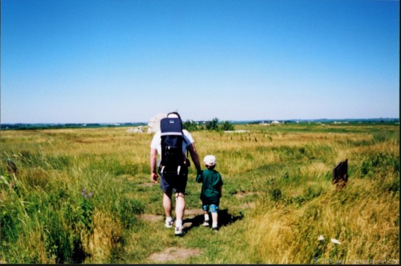 Enjoying a hike at Blue Mound State Park, Minnesota Enjoying a hike at Blue Mound State Park, Minnesota