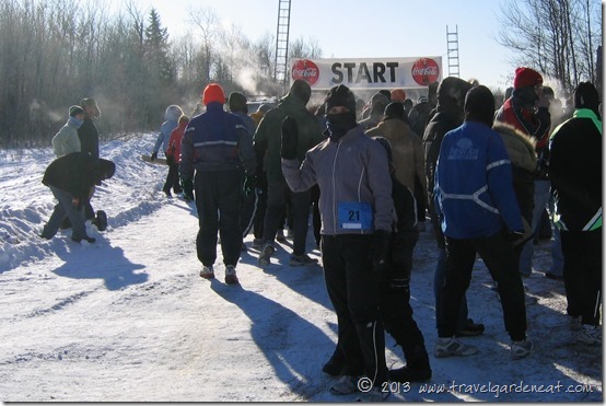Starting line of the 2008 Freeze Yer Gizzard run 