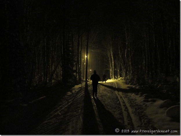 Night skiing in Duluth, Minnesota