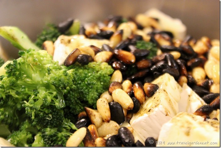 Pasta with burnt pine nuts ..... aka Creamy Rigatoni with Broccoli