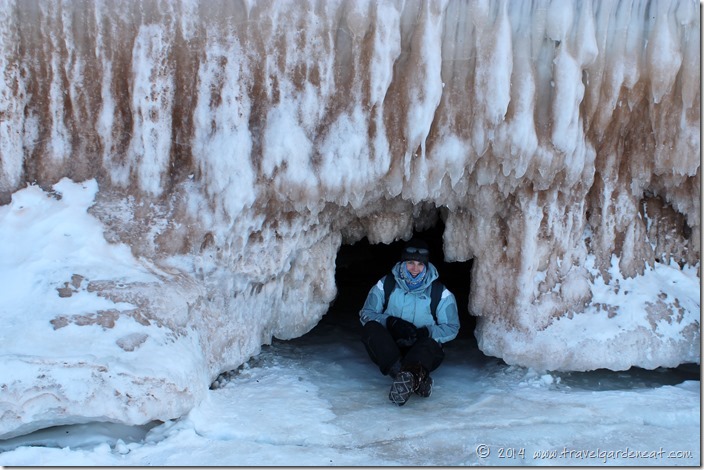 Kat B. at the ice caves