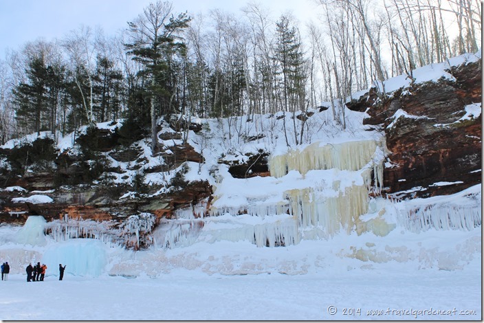 Curtains of ice at Apostle Islands National Lakeshore