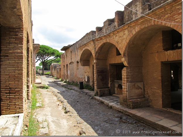 Street scene at Ostia Antica