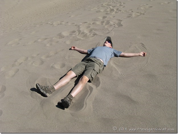 Sand Angels in the Sand Dunes of Colorado