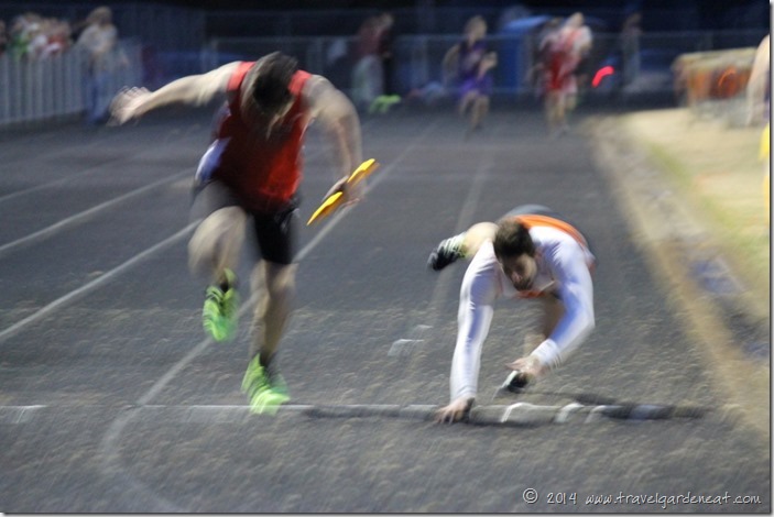 Diving for the finish line