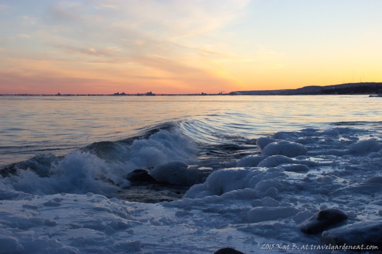 Waning Light on Lake Superior Near Duluth