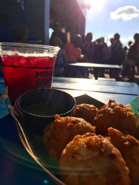 The Blue Barn's Blue Cheese Corn Fritz at the Minnesota State Fair