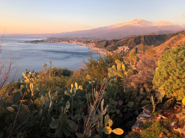Mt. Etna from the Hotel Bel Soggiorno